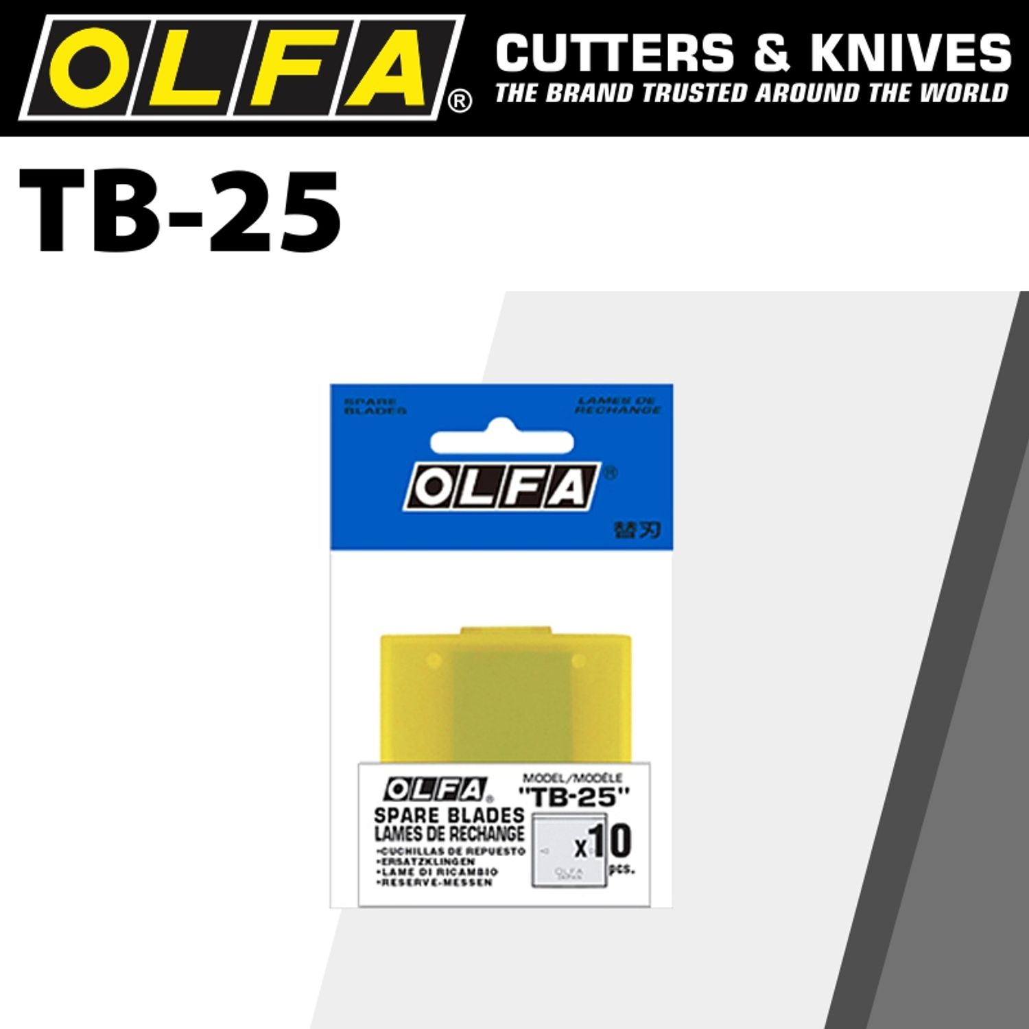 OLFA Spare Scraper Blades For T25